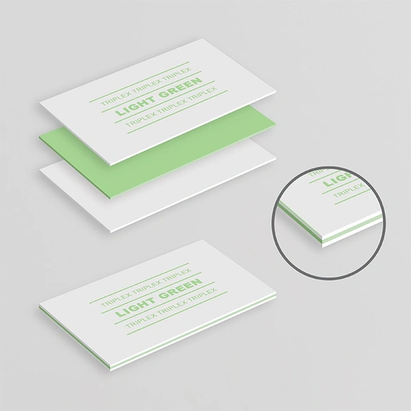  Businesscards - Triplex - Lightgreen - 700px