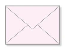 Banker – the traditional diamond flap envelope ideal for invitations and greetings cards